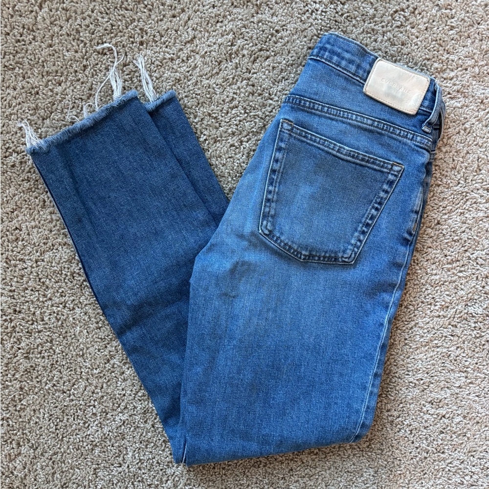 Everlane checky Jean 26 regular medium wash straight